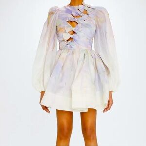 ZIMMERMANN Rhythmic Knot Mini Dress